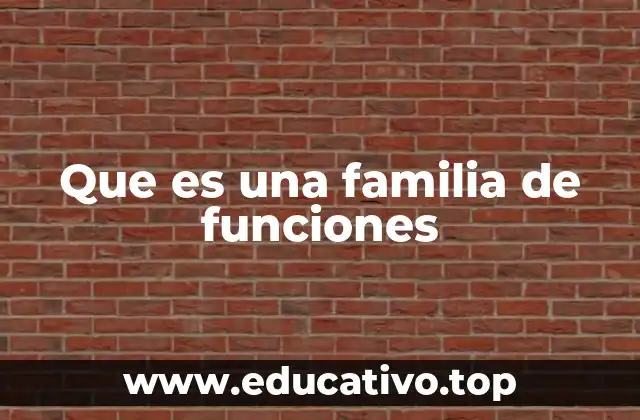 Cómo se representan las familias de funciones