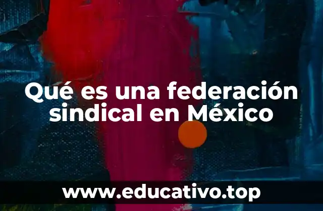 Qué es una federación sindical en México