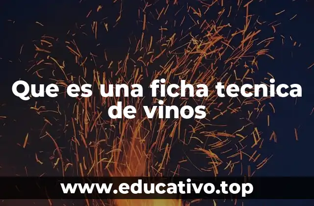 Que es una ficha tecnica de vinos