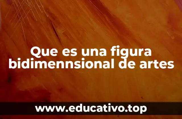 Que es una figura bidimennsional de artes