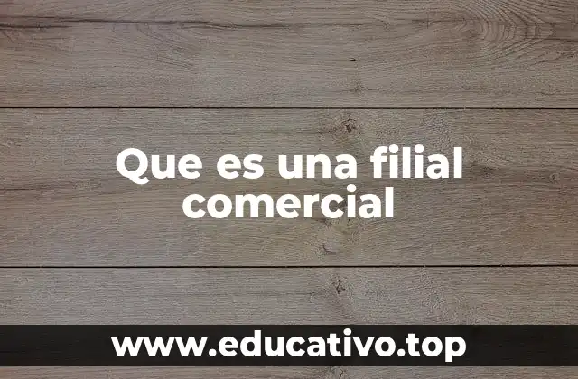 Que es una filial comercial