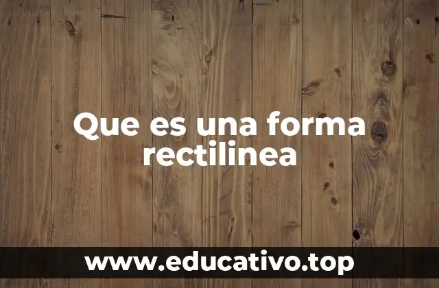 Que es una forma rectilinea