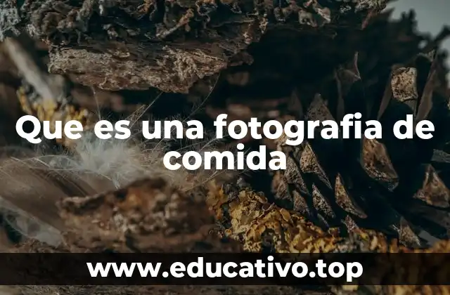 Que es una fotografia de comida