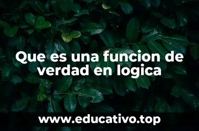 El papel de las funciones de verdad en el análisis lógico