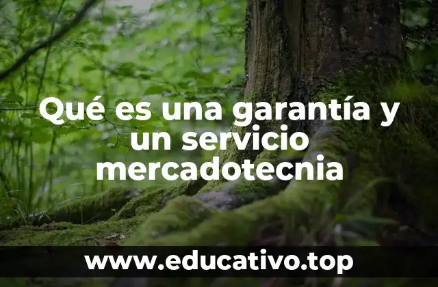 Qué es una garantía y un servicio mercadotecnia