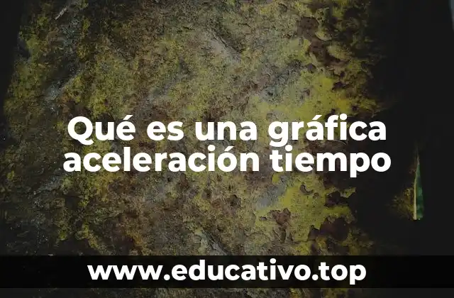 Qué es una gráfica aceleración tiempo