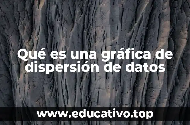 Qué es una gráfica de dispersión de datos