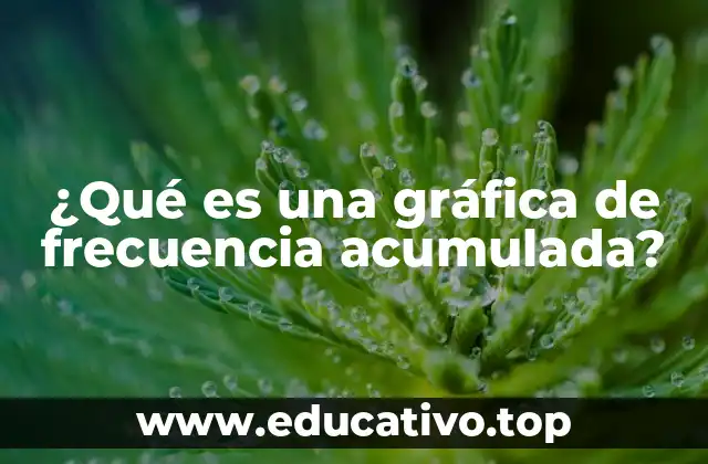 ¿Qué es una gráfica de frecuencia acumulada?