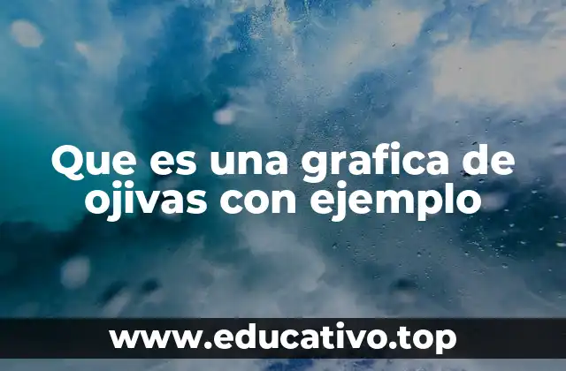 Que es una grafica de ojivas con ejemplo
