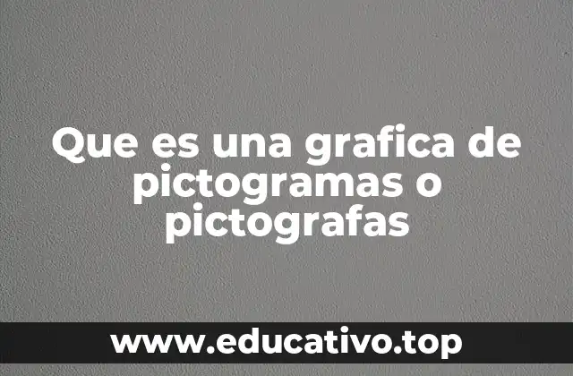 Que es una grafica de pictogramas o pictografas