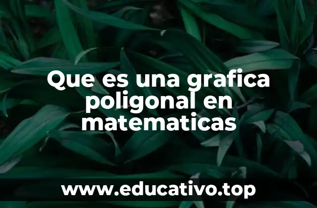 Que es una grafica poligonal en matematicas