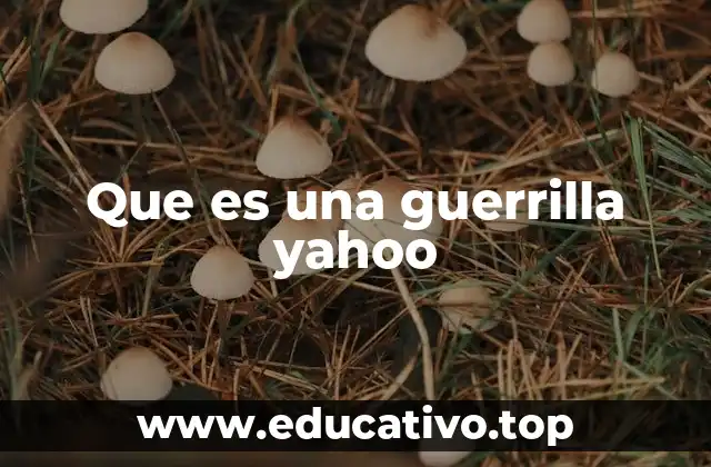 Que es una guerrilla yahoo