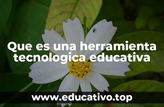 Que es una herramienta tecnologica educativa