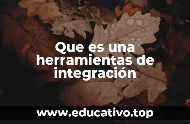 Que es una herramientas de integración