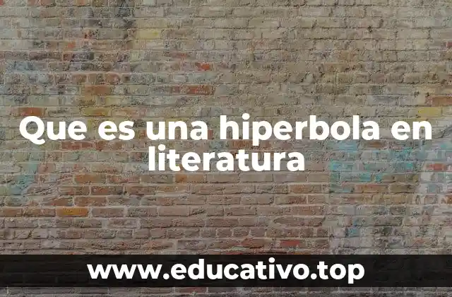 Que es una hiperbola en literatura