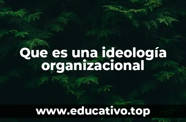 Que es una ideología organizacional