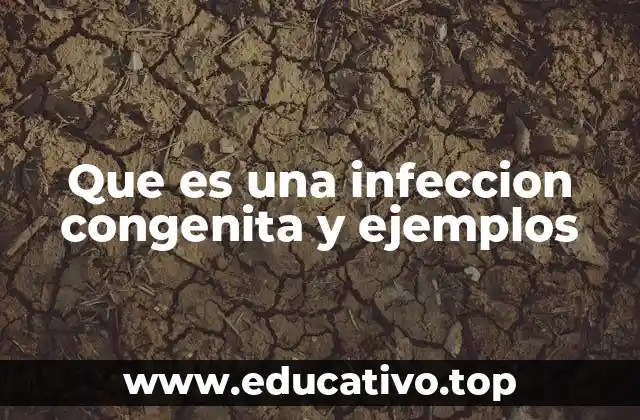 Que es una infeccion congenita y ejemplos