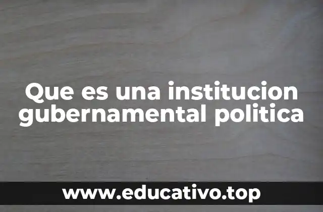 El rol de las instituciones en la gobernanza pública