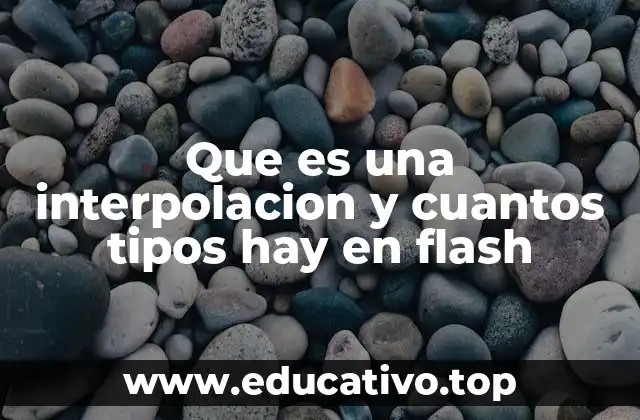 Que es una interpolacion y cuantos tipos hay en flash