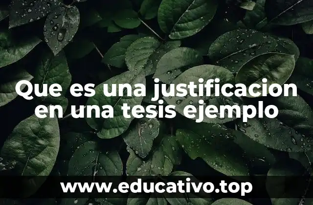 La importancia de la justificación en la estructura de una tesis