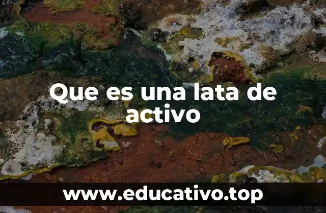 Que es una lata de activo