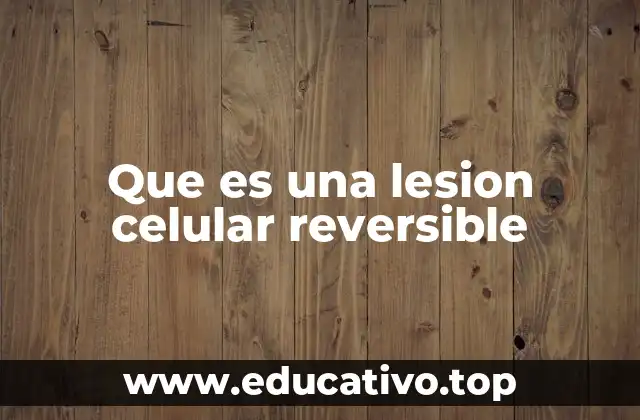 Que es una lesion celular reversible