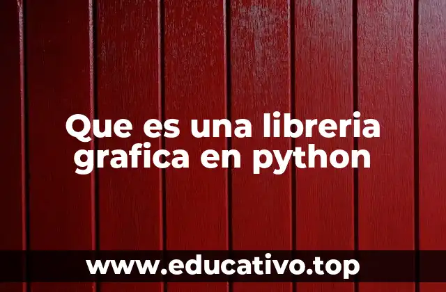 Que es una libreria grafica en python