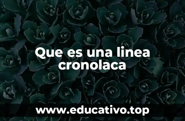 Que es una linea cronolaca