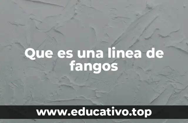 Que es una linea de fangos
