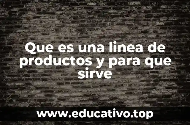 Que es una linea de productos y para que sirve