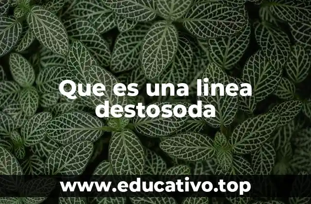 Que es una linea destosoda