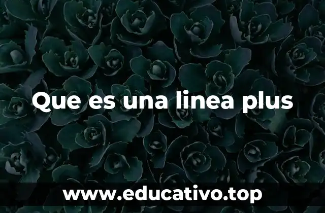 Que es una linea plus