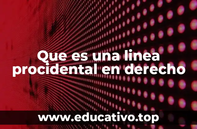 Que es una linea procidental en derecho