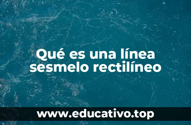 Qué es una línea sesmelo rectilíneo