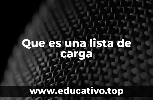 La importancia de organizar la carga