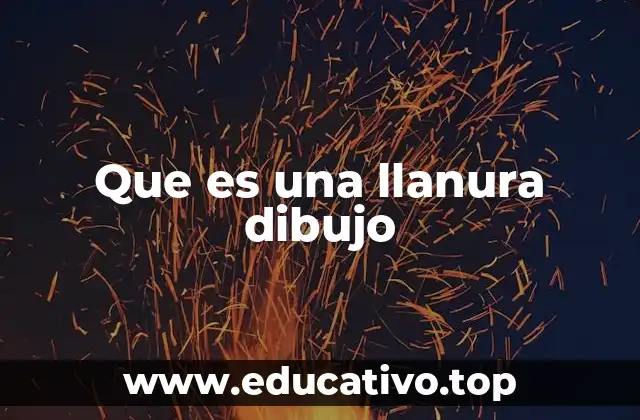 Características visuales de las llanuras en un dibujo