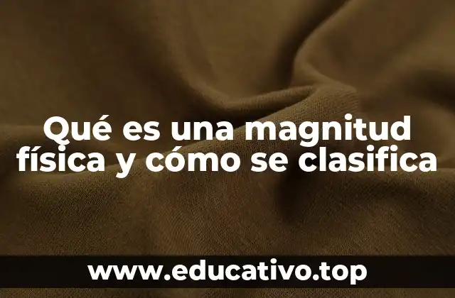 Cómo se describen las magnitudes físicas en la ciencia