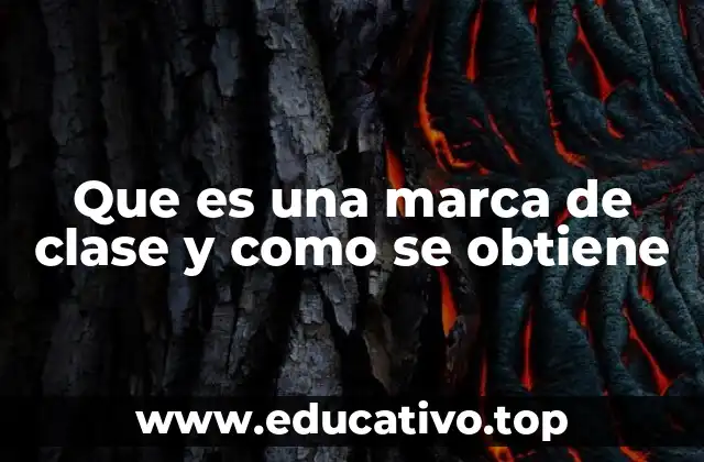 Que es una marca de clase y como se obtiene