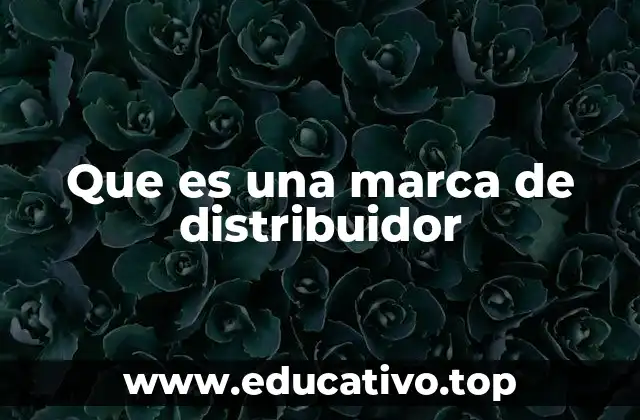 Que es una marca de distribuidor