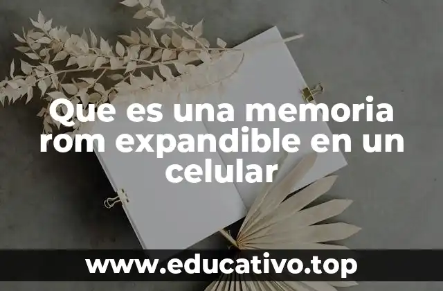 Que es una memoria rom expandible en un celular