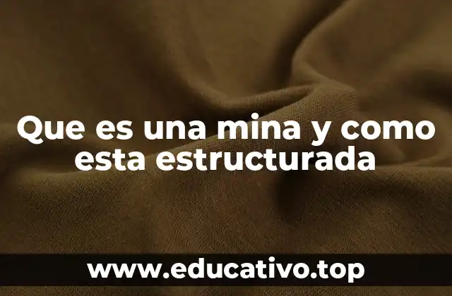 Que es una mina y como esta estructurada