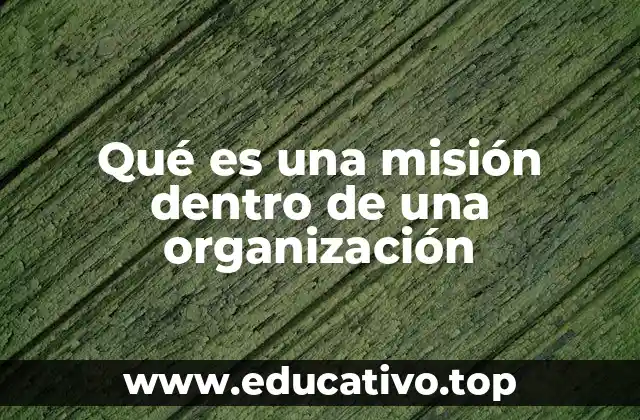 Qué es una misión dentro de una organización