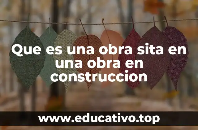 Que es una obra sita en una obra en construccion