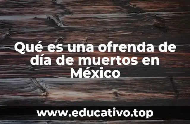 El símbolo de la memoria y la conexión espiritual en la ofrenda