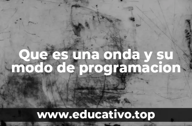 Que es una onda y su modo de programacion