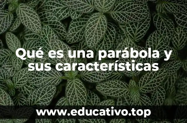 Qué es una parábola y sus características