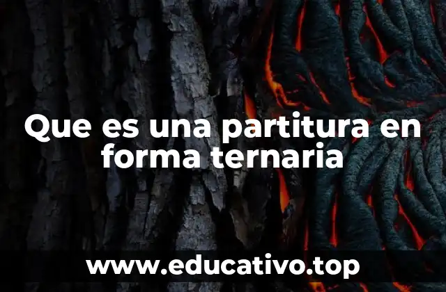 Que es una partitura en forma ternaria