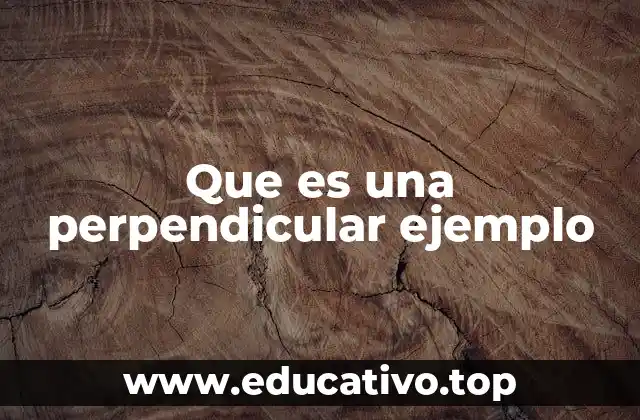 Que es una perpendicular ejemplo