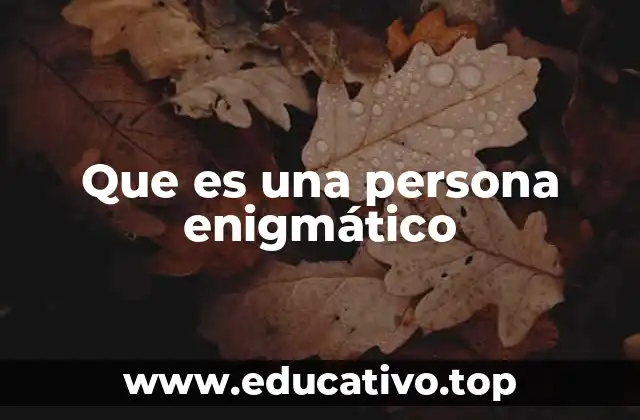 Características de una persona con aura misteriosa