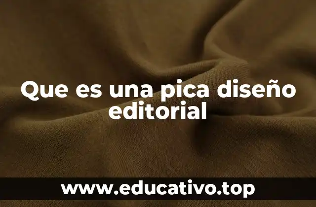 Que es una pica diseño editorial